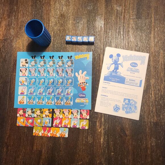 Yahtzee Jr Game Disney Mickey Mouse Clubhouse Complete w/ Instructions - Picture 4 of 6